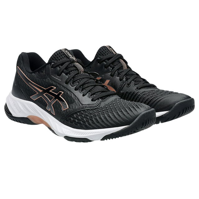 ASICS Netburner Ballistic FF 3 Womens Netball Shoe (Black/Rose Gold)