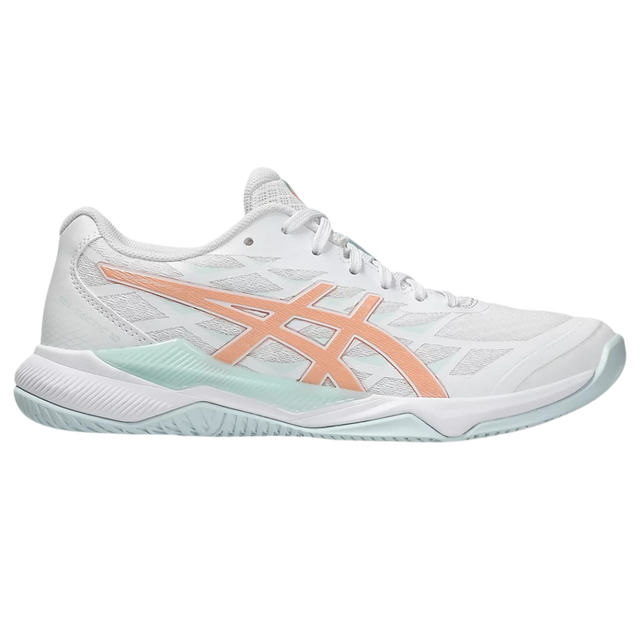 ASICS Gel-Tactic 12 Womens Indoor Shoes (White/Bright SunStone)