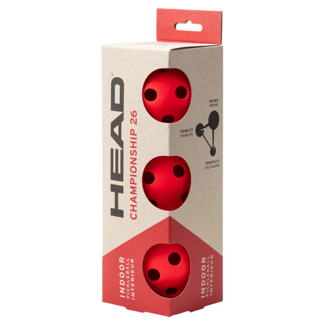 HEAD Championship 26 Indoor Pickleball Ball (3 Pack)