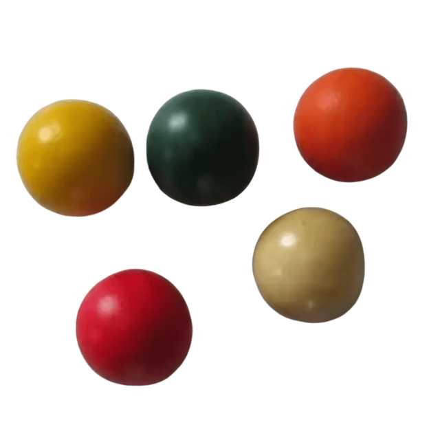 Bulk 5 Popular Wood pétanque jacks - 8g