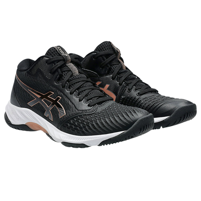 ASICS Netburner Ballistic FF MT 3 Women's Netball Shoe (Black/Rose Gold)