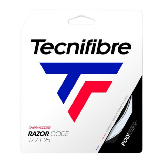 Tecnifibre Razor Code 1.25 Tennis String (Blue - 10m Single Packet)
