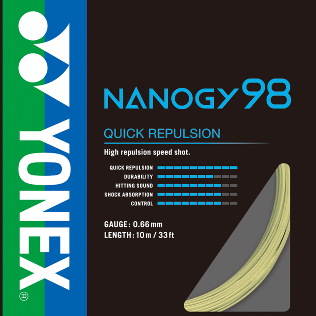 Yonex Nanogy 98 Badminton String (10m Single Packet)